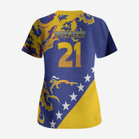 Custom Bosnia Football Dream 2026 Scrub Top Take Me To America