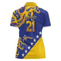 Custom Bosnia Football Dream 2026 Women Polo Shirt Take Me To America