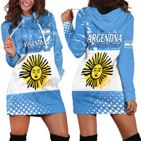 Argentina National Flag Day Hoodie Dress Da de la Bandera Nacional - Wonder Print Shop