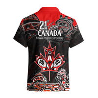 Canada National Aboriginal Day Hawaiian Shirt Indigenous Art Stylization - Wonder Print Shop