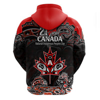 Canada National Aboriginal Day Hoodie Indigenous Art Stylization - Wonder Print Shop