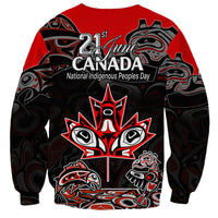 Canada National Aboriginal Day Sweatshirt Indigenous Art Stylization - Wonder Print Shop
