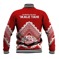Tonga Rugby Baseball Jacket Proud Tongan Ngatu Kupesi World Cup 2023 No1 LT9 - Wonder Print Shop