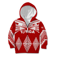 Tonga Rugby Kid Hoodie Proud Tongan Ngatu Kupesi World Cup 2023 No1 - Wonder Print Shop