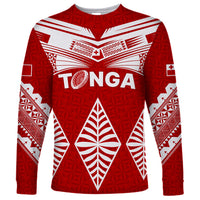 Tonga Rugby Long Sleeve Shirt Proud Tongan Ngatu Kupesi World Cup 2023 No1 - Wonder Print Shop