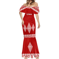 Tonga Rugby Mermaid Dress Proud Tongan Ngatu Kupesi World Cup 2023 No1 - Wonder Print Shop