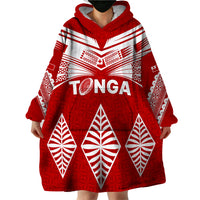 Tonga Rugby Wearable Blanket Hoodie Proud Tongan Ngatu Kupesi World Cup 2023 No1 - Wonder Print Shop