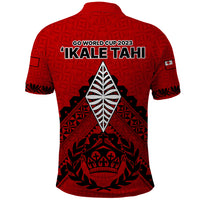 Tonga Rugby Polo Shirt Proud Tongan Ngatu Kupesi World Cup 2023 No2 - Wonder Print Shop