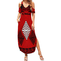 Tonga Rugby Summer Maxi Dress Proud Tongan Ngatu Kupesi World Cup 2023 No2 - Wonder Print Shop