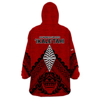 Tonga Rugby Wearable Blanket Hoodie Proud Tongan Ngatu Kupesi World Cup 2023 No2 - Wonder Print Shop