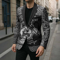 Personalized Carmarthenshire Sir Gaerfyrddin Blazer Black Deer Stag Celtic-inspired - Wonder Print Shop