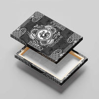 Personalized Carmarthenshire Sir Gaerfyrddin Canvas Wall Art Black Deer Stag Celtic-inspired - Wonder Print Shop