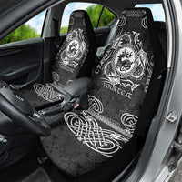 Personalized Carmarthenshire Sir Gaerfyrddin Car Seat Cover Black Deer Stag Celtic-inspired - Wonder Print Shop