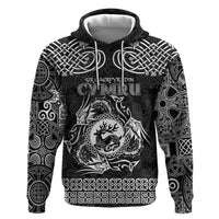 Personalized Carmarthenshire Sir Gaerfyrddin Hoodie Black Deer Stag Celtic-inspired - Wonder Print Shop