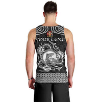 Personalized Carmarthenshire Sir Gaerfyrddin Men Tank Top Black Deer Stag Celtic-inspired - Wonder Print Shop