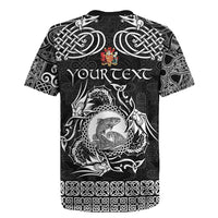 Personalized Carmarthenshire Sir Gaerfyrddin Rugby Jersey Black Deer Stag Celtic-inspired - Wonder Print Shop