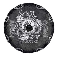 Personalized Carmarthenshire Sir Gaerfyrddin Spare Tire Cover Black Deer Stag Celtic-inspired - Wonder Print Shop