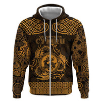 Personalized Carmarthenshire Sir Gaerfyrddin Hoodie Gold Deer Stag Celtic-inspired - Wonder Print Shop