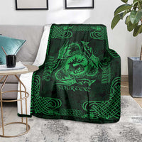 Personalized Carmarthenshire Sir Gaerfyrddin Blanket Green Deer Stag Celtic-inspired - Wonder Print Shop
