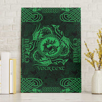 Personalized Carmarthenshire Sir Gaerfyrddin Canvas Wall Art Green Deer Stag Celtic-inspired - Wonder Print Shop