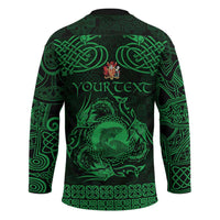 Personalized Carmarthenshire Sir Gaerfyrddin Hockey Jersey Green Deer Stag Celtic-inspired - Wonder Print Shop