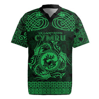 Personalized Carmarthenshire Sir Gaerfyrddin Rugby Jersey Green Deer Stag Celtic-inspired - Wonder Print Shop