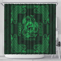 Personalized Carmarthenshire Sir Gaerfyrddin Shower Curtain Green Deer Stag Celtic-inspired - Wonder Print Shop