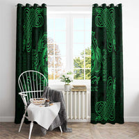 Personalized Carmarthenshire Sir Gaerfyrddin Window Curtain Green Deer Stag Celtic-inspired - Wonder Print Shop