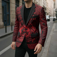 Personalized Carmarthenshire Sir Gaerfyrddin Blazer Red Deer Stag Celtic-inspired - Wonder Print Shop