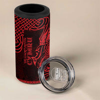 Personalized Carmarthenshire Sir Gaerfyrddin 4 in 1 Can Cooler Tumbler Red Deer Stag Celtic-inspired - Wonder Print Shop