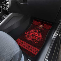 Personalized Carmarthenshire Sir Gaerfyrddin Car Mats Red Deer Stag Celtic-inspired - Wonder Print Shop
