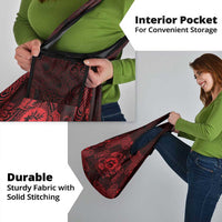 Personalized Carmarthenshire Sir Gaerfyrddin Grocery Bag Red Deer Stag Celtic-inspired - Wonder Print Shop