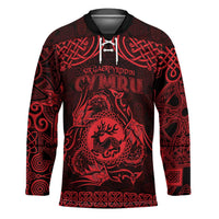 Personalized Carmarthenshire Sir Gaerfyrddin Hockey Jersey Red Deer Stag Celtic-inspired - Wonder Print Shop