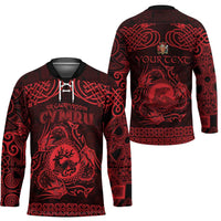 Personalized Carmarthenshire Sir Gaerfyrddin Hockey Jersey Red Deer Stag Celtic-inspired - Wonder Print Shop