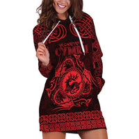 Personalized Carmarthenshire Sir Gaerfyrddin Hoodie Dress Red Deer Stag Celtic-inspired - Wonder Print Shop