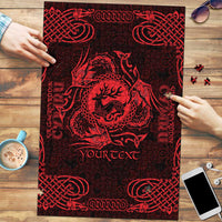 Personalized Carmarthenshire Sir Gaerfyrddin Puzzle Red Deer Stag Celtic-inspired - Wonder Print Shop