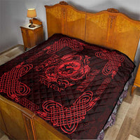 Personalized Carmarthenshire Sir Gaerfyrddin Quilt Red Deer Stag Celtic-inspired - Wonder Print Shop