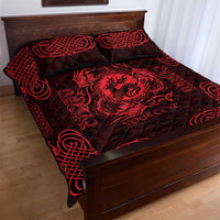 Personalized Carmarthenshire Sir Gaerfyrddin Quilt Bed Set Red Deer Stag Celtic-inspired - Wonder Print Shop