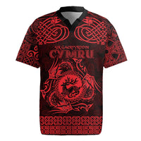 Personalized Carmarthenshire Sir Gaerfyrddin Rugby Jersey Red Deer Stag Celtic-inspired - Wonder Print Shop