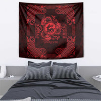 Personalized Carmarthenshire Sir Gaerfyrddin Tapestry Red Deer Stag Celtic-inspired - Wonder Print Shop