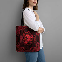 Personalized Carmarthenshire Sir Gaerfyrddin Tote Bag Red Deer Stag Celtic-inspired - Wonder Print Shop
