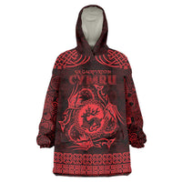 Personalized Carmarthenshire Sir Gaerfyrddin Wearable Blanket Hoodie Red Deer Stag Celtic-inspired - Wonder Print Shop