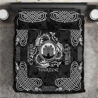 Personalized Denbighshire Sir Ddinbych Bedding Set Black Gatehouse Denbigh Castle Celtic-inspired - Wonder Print Shop