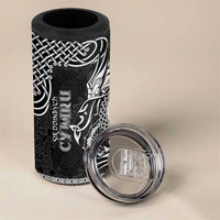 Personalized Denbighshire Sir Ddinbych 4 in 1 Can Cooler Tumbler Black Gatehouse Denbigh Castle Celtic-inspired - Wonder Print Shop