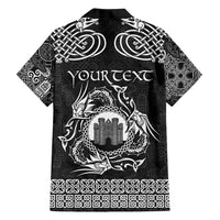 Personalized Denbighshire Sir Ddinbych Family Matching Tank Maxi Dress and Hawaiian Shirt Black Gatehouse Denbigh Castle Celtic-inspired - Wonder Print Shop