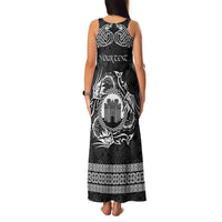 Personalized Denbighshire Sir Ddinbych Family Matching Tank Maxi Dress and Hawaiian Shirt Black Gatehouse Denbigh Castle Celtic-inspired - Wonder Print Shop