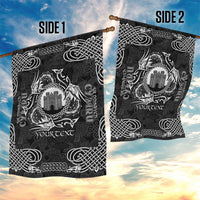 Personalized Denbighshire Sir Ddinbych Garden Flag Black Gatehouse Denbigh Castle Celtic-inspired - Wonder Print Shop
