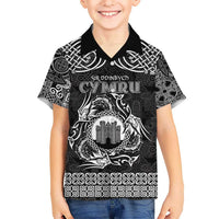Personalized Denbighshire Sir Ddinbych Hawaiian Shirt Black Gatehouse Denbigh Castle Celtic-inspired - Wonder Print Shop