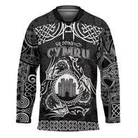 Personalized Denbighshire Sir Ddinbych Hockey Jersey Black Gatehouse Denbigh Castle Celtic-inspired - Wonder Print Shop