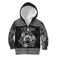 Personalized Denbighshire Sir Ddinbych Kid Hoodie Black Gatehouse Denbigh Castle Celtic-inspired - Wonder Print Shop